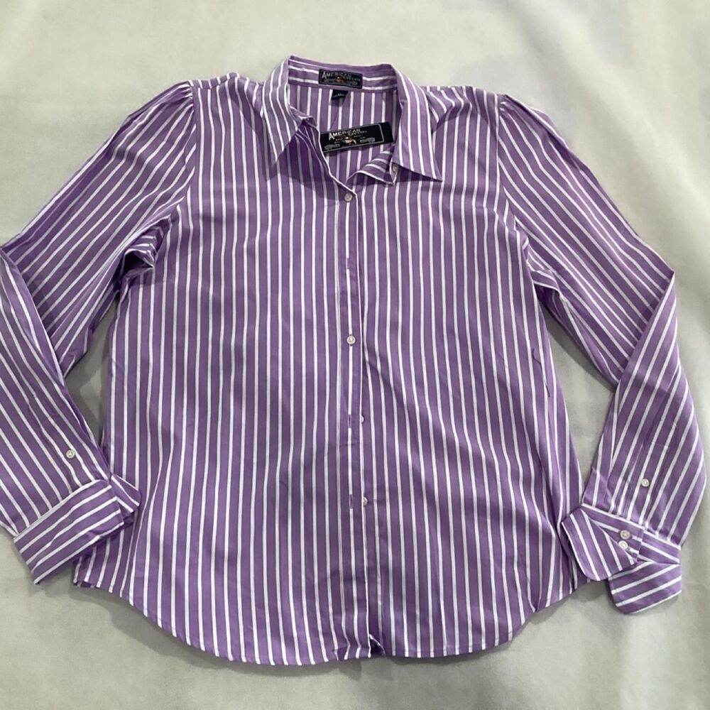American-living Men's Purple Shirt